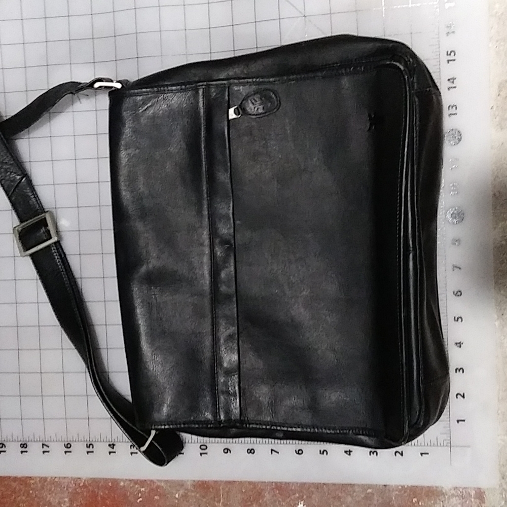 Vintage Frye leather messenger bag black - Picture 11 of 12